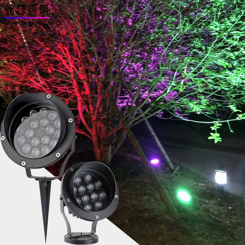 

Insert Ground Light Garden Green Courtyard Super Bright Floodlight Outdoor Waterproof Tree Lights Backyard Landscape Lawn Lamp