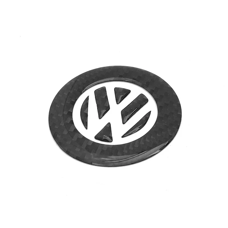 New Carbon Fiber Car Steering Wheel Sticker Decorative Stickers For VW Volkswagen Golf 6 7 Polo CC Tiguan Passat Accessories view 4