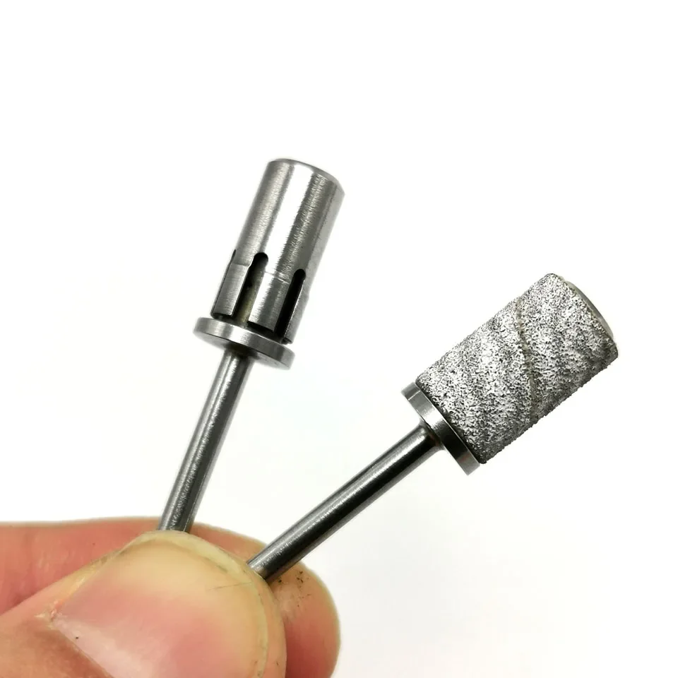 HYTOOS Stainless Steel Sanding Bands Mandrel Bit 3/32" Shaft Nail Drill Accessories Nail Tools