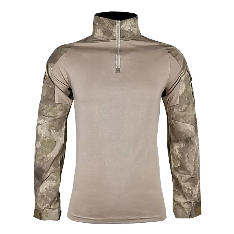 T-shirt militaire à manches longues pour hommes, chemise de randonnée, vêtements de travail respirants, chemise de saut, vêtements d'entraînement, vêtements de chasse, vêtements de l'armée