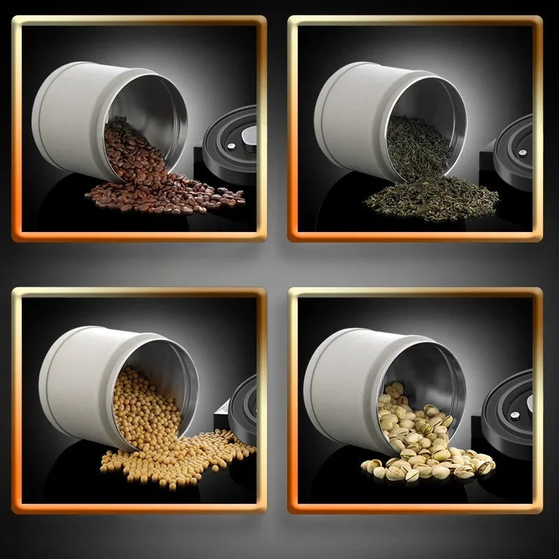 Vacuum Sealing Tank 304 Stainless Steel Press -type Vacuum Coffee Beans Keeps Fresh Tea Tank Dried Fruit Preservation Box Gift