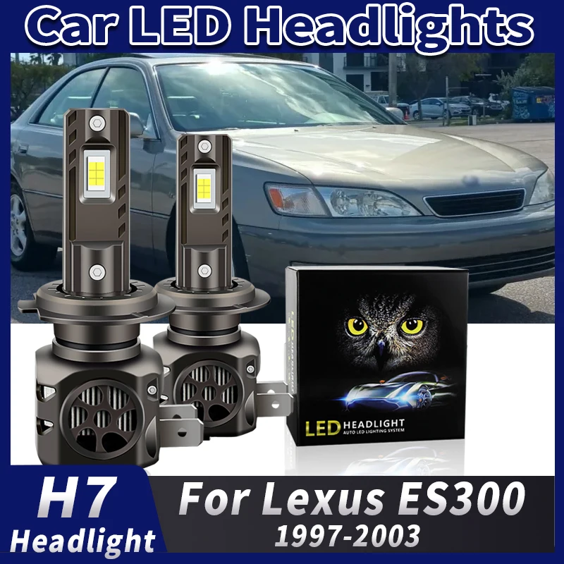 

2 шт. 100 Вт мощные светодиодные лампы H7 6000K CSP для фар Lexus ES300 1997-2003 1998 1999 2000 2001