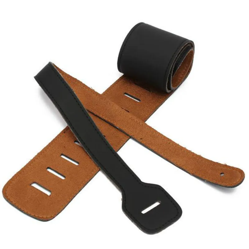 Adjustable Guitar Strap Belt Leather Guitar Strap with 3 Plectrums Guitar Pick Holders Electric Acoustic Bass Guitar Accessories