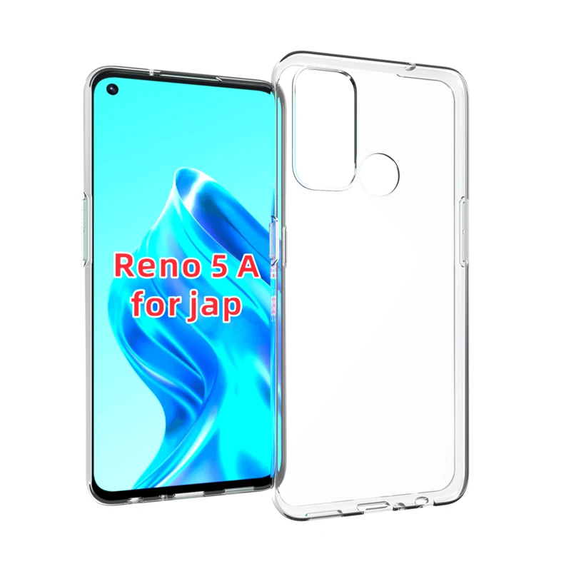 Case for Oppo Reno 5A CPH2199 Ultra Thin Clear Soft Silicone TPU Back Cover For Oppo Reno5 A Reno5A Transparent Back Case