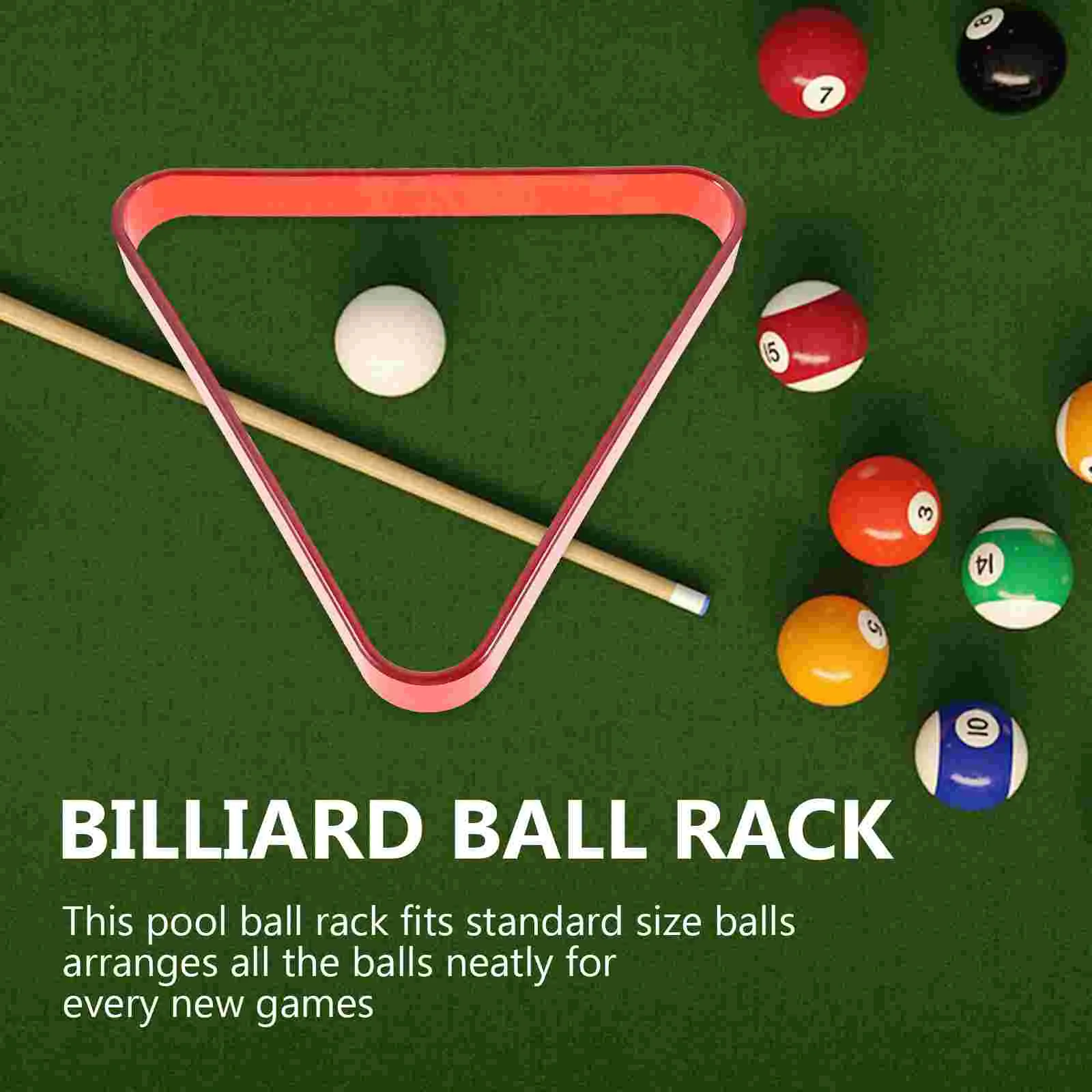

Pool Table Balls Rack Billiard Triangle Mini Organizer Accessories Frame for Retro Style