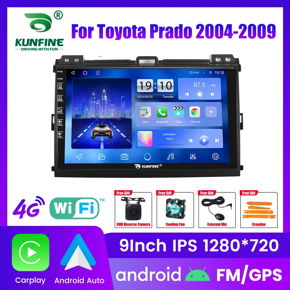 

Автомагнитола Android для Toyota Prado 2004-2009, 2DIN, 8-ядерный процессор, GPS-навигация, IPS-экран, поддержка CarPlay и Android Auto