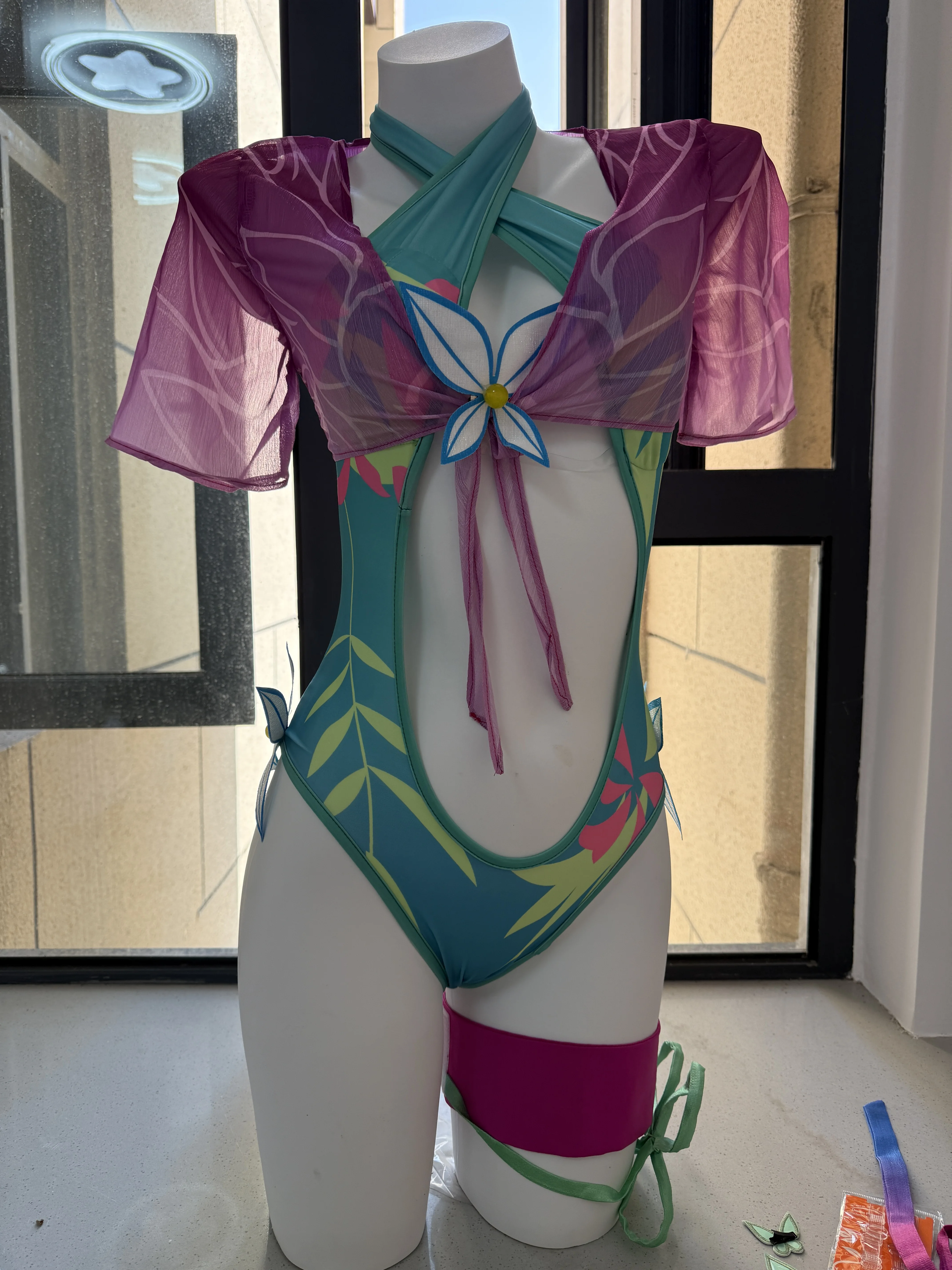 Psylocke Swimsuit Cosplay Costume Halloween Carnival Party Clothing