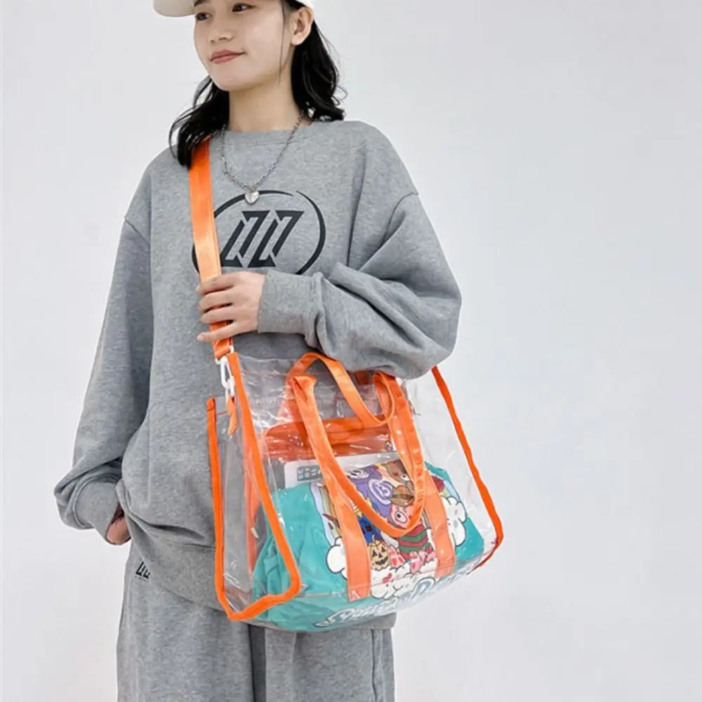 

Модная водонепроницаемая пляжная сумка из ПВХ, большая вместительная прозрачная большая сумка, сумка для багажа, сумка на плечо, сумка для плавания, фитнес