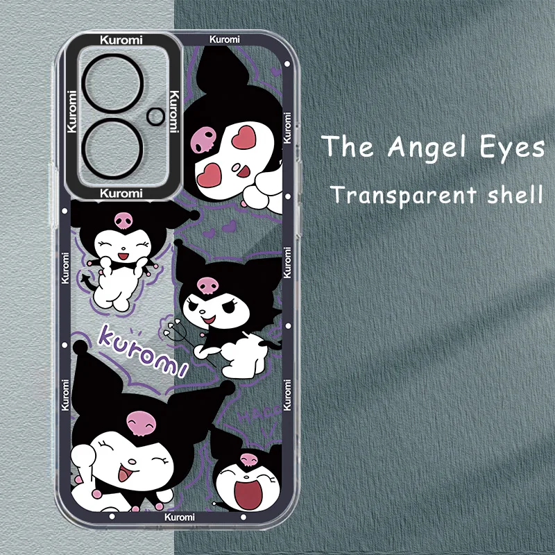 Cute Kuromi Angel Eye Phone Case For Realme C 67 65 63 55 53 35 33 31 30 25 21 20 15 8i 9i Narzo 50 Pro Plus Funda Soft Capa image 6