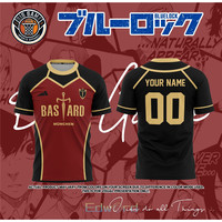 Blue Lock Jersey Futsal Football Motif VL Replika Blue Lock Anime Bastard Munchen Summer Custom Men Women T-shirt Sport Tee 2025