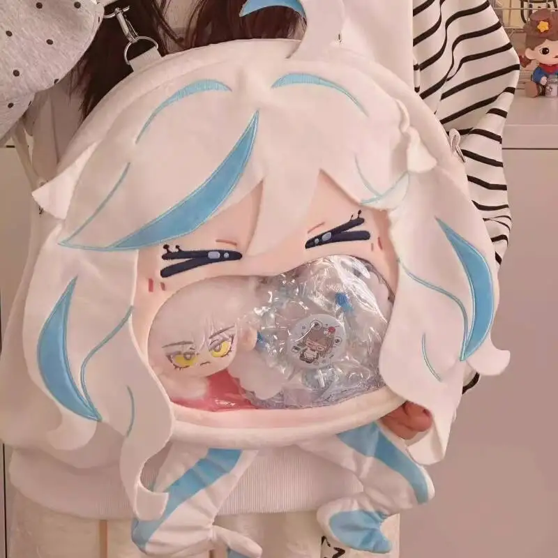 

Genshin Impact INS Style Fuka Carlos Water God Merchandise Pain Anime Funa Transparent Doll Bag Crossbody Backpack Anime