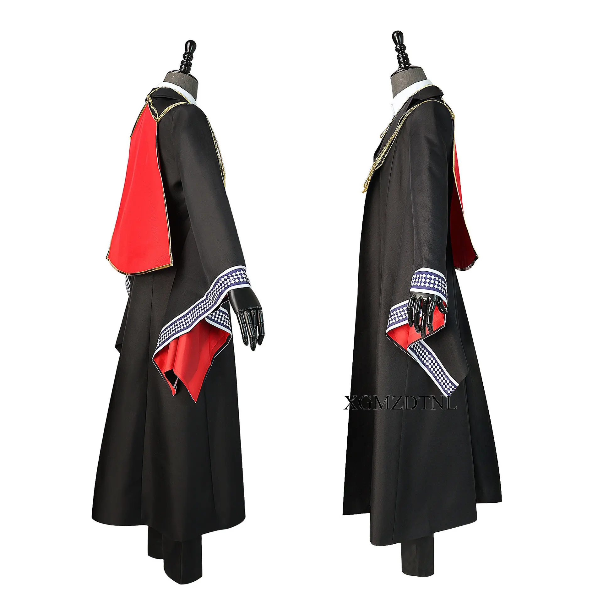 Elias Ainsworth Cosplay Costume Anime The Ancient Magus Bride Black Trench Uniform Headgear Halloween Carnival Party Outfit Set