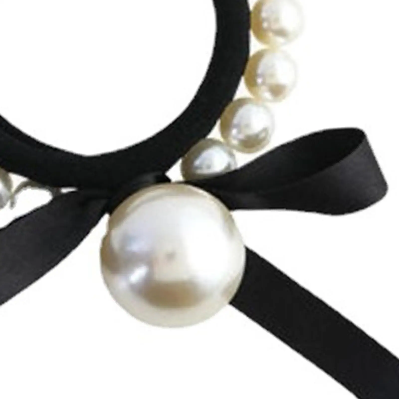 Mode Perle elastische Haar gummis Pferdes chwanz halten Haarschmuck Scrunchie