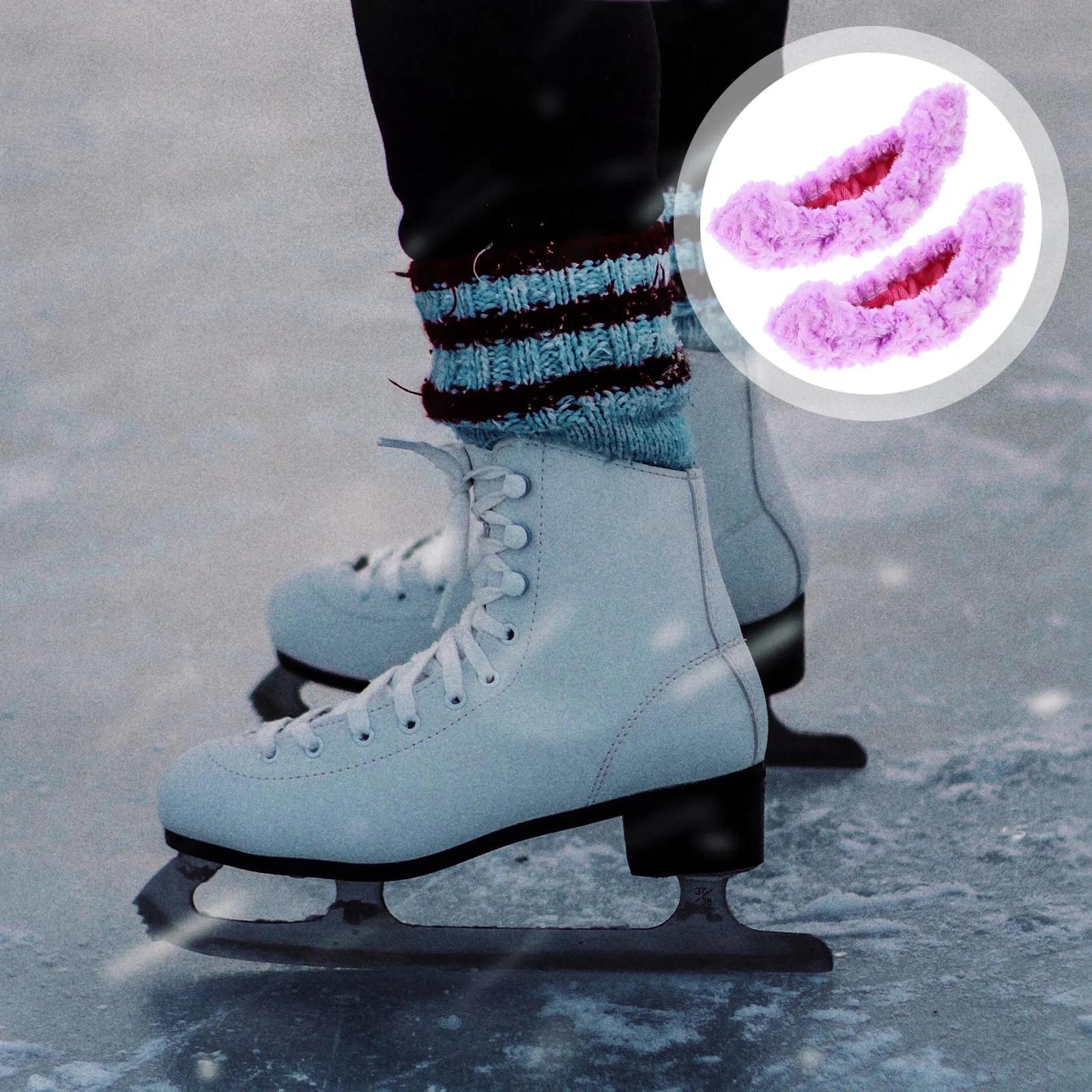 

1 пара профессиональных защитных чехлов для лезвий коньков, портативные защитные накладки для хоккейных коньков