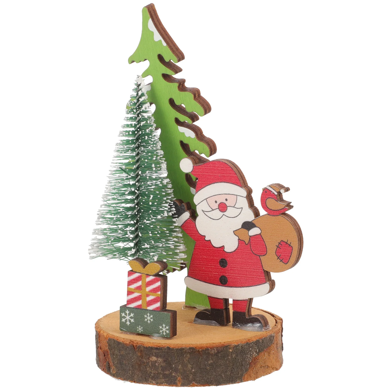 

Christmas Wooden Santa Claus Table Sign Holiday Table Decoration Xmas Home Decor Xmas Party Ornament Wood Craft Centerpiece