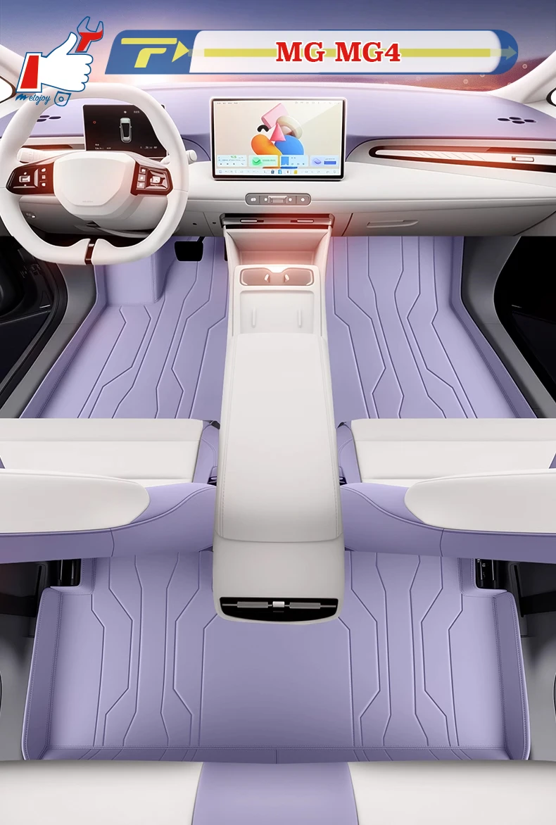 

Автомобильный напольный коврик с левым рулем для MG MG4 2022-2026, полностью окруженный коврик для ног, напольный коврик, водонепроницаемый коврик