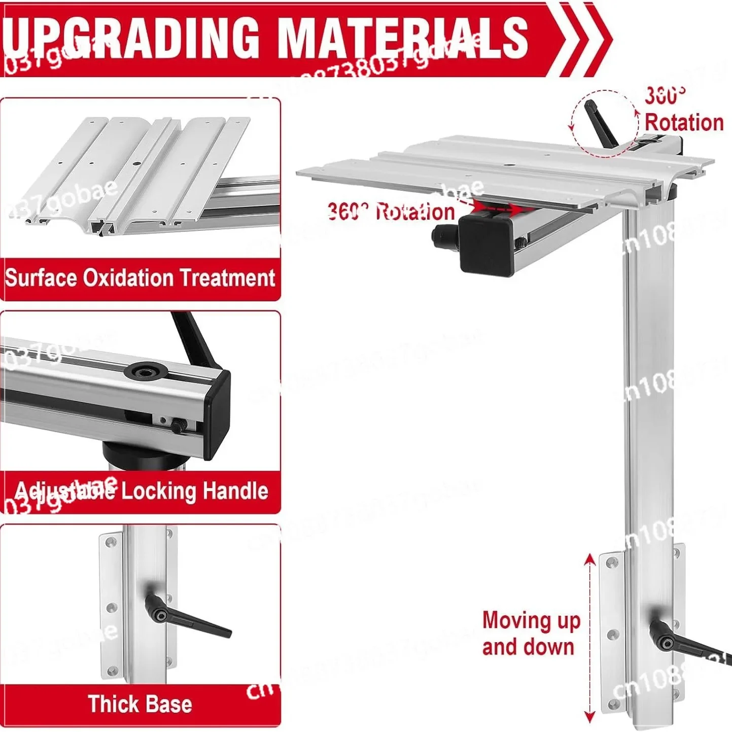 Motorhome yacht activity rotating table legs, detachable