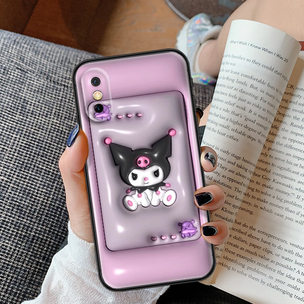 Z83 3D Kuromi Soft Case dla Samsung A13 A20 A30 A20S A21S A22 A30S A31 A32 A33 A42 A50 A50S A51 A52 A53 A71 A73 A81 A91