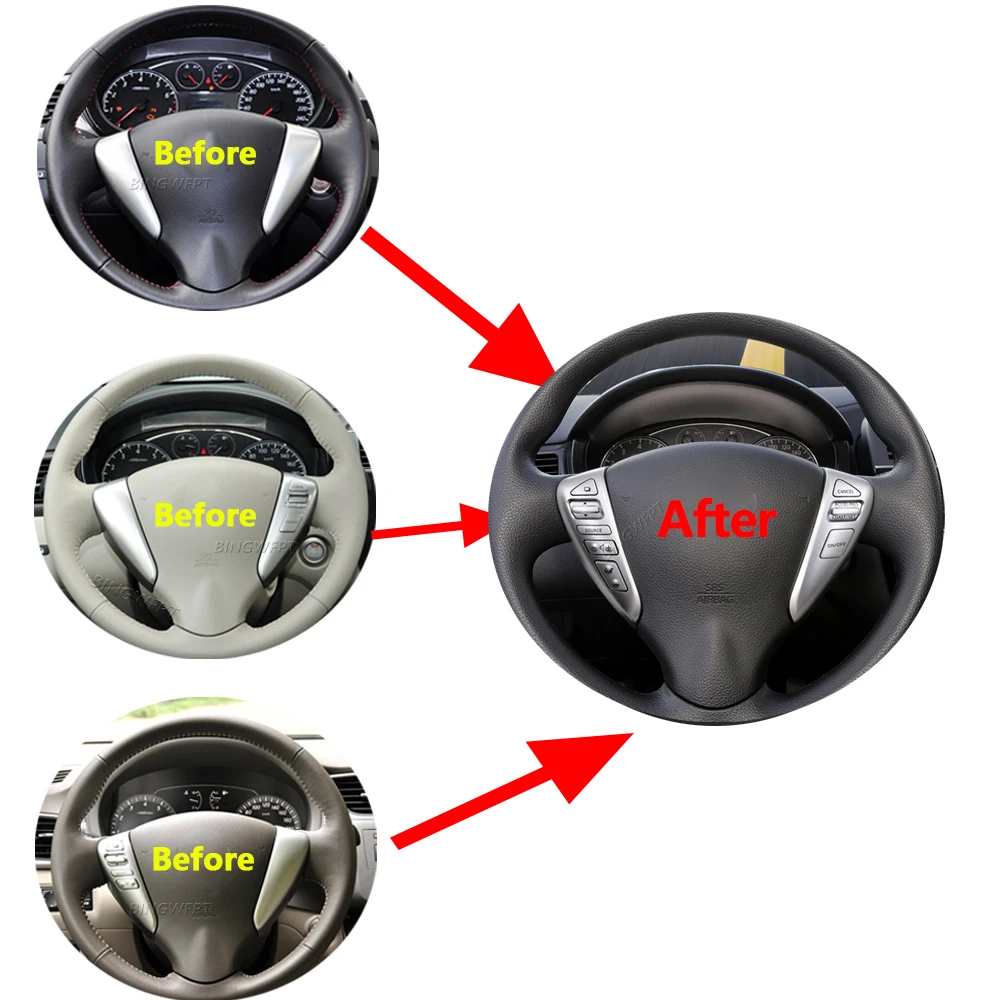 Steering Wheel Buttons Switch Wire For Nissan Sentra Livina Almera Cube Versa Button Switches - view 6