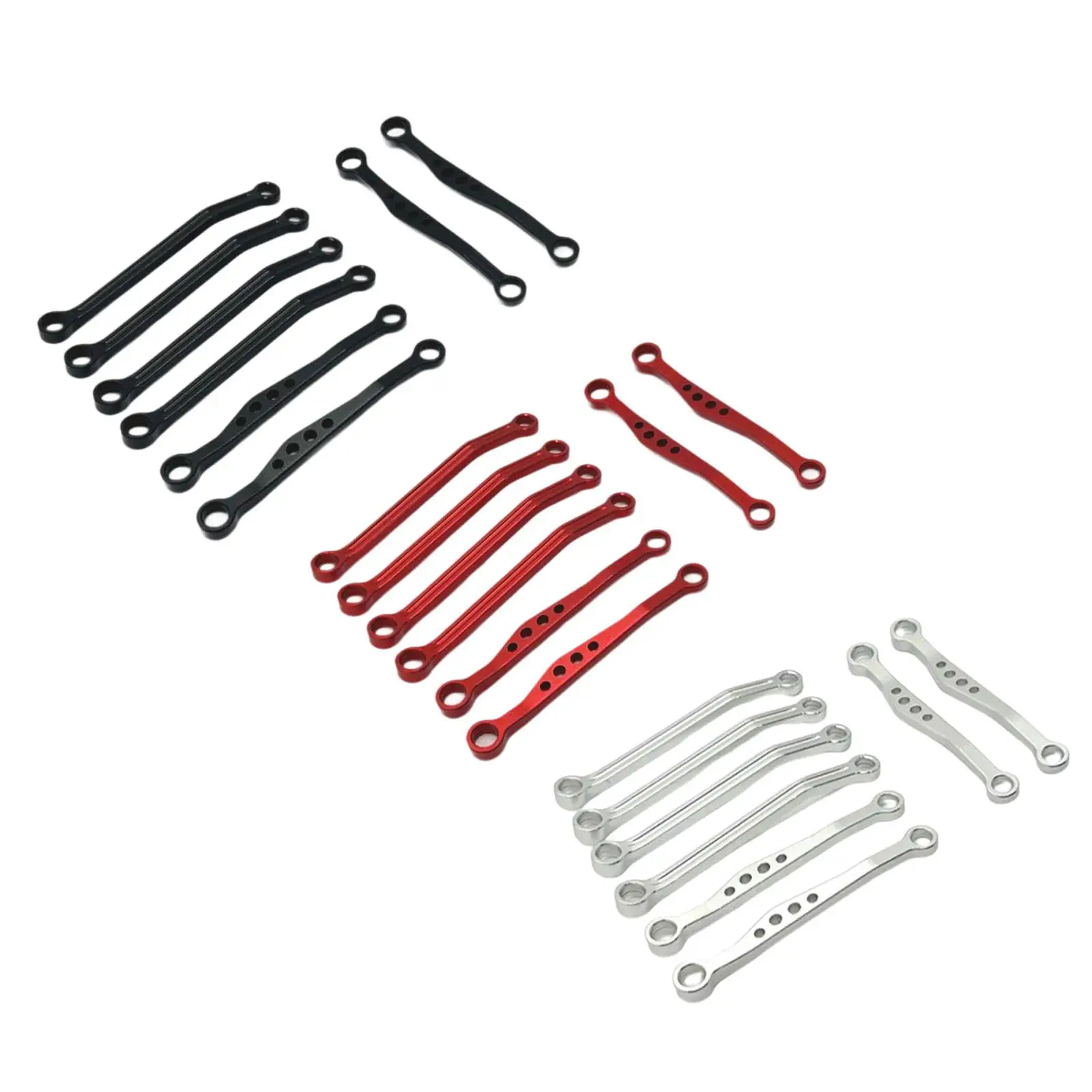 8 Pieces Metal Rod Link Suspension Linkage Kit for C64 1:16 Scale Crawler