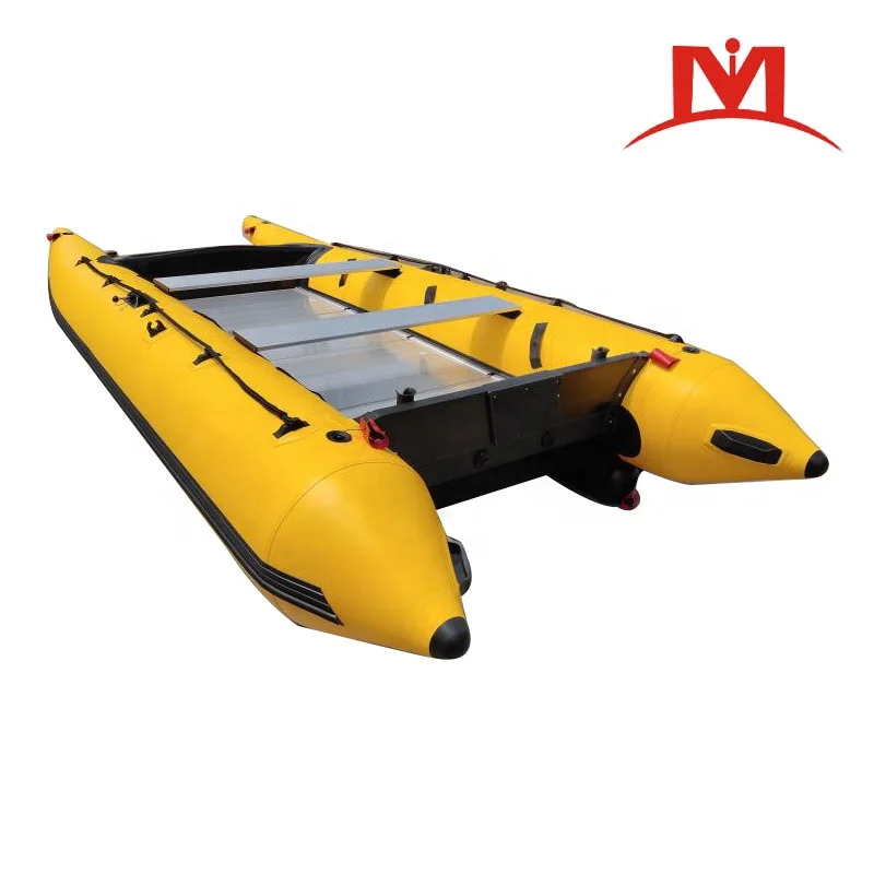 2023 Hot 4.3m Inflatable High Speed Fishing Catamaran Rubber Assault Boat