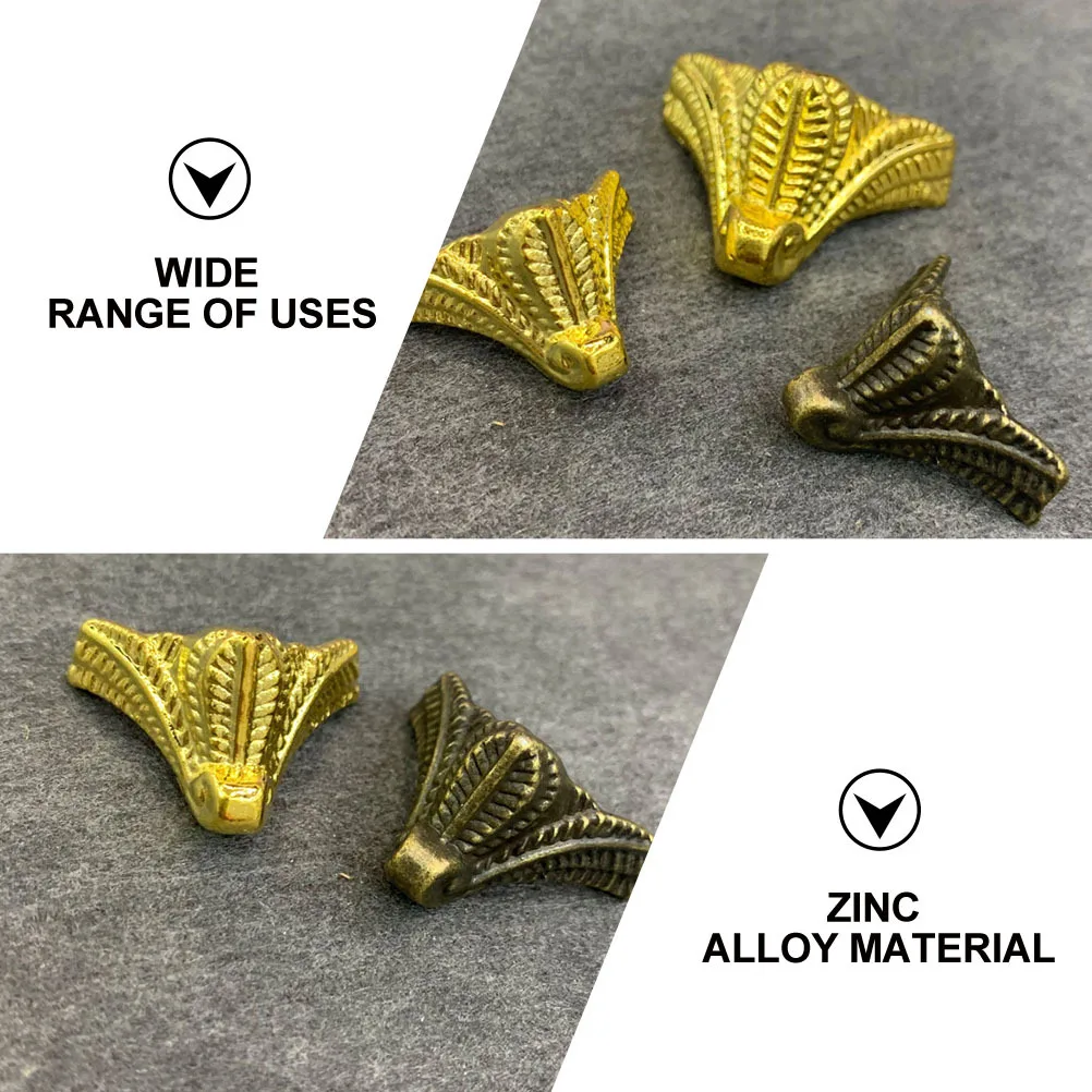 

24Pcs Zinc Alloy Furniture Support Legs Decorative Sofa Jewelry Box Feet Pads Sofa Support Legs Furniture Feet Pad