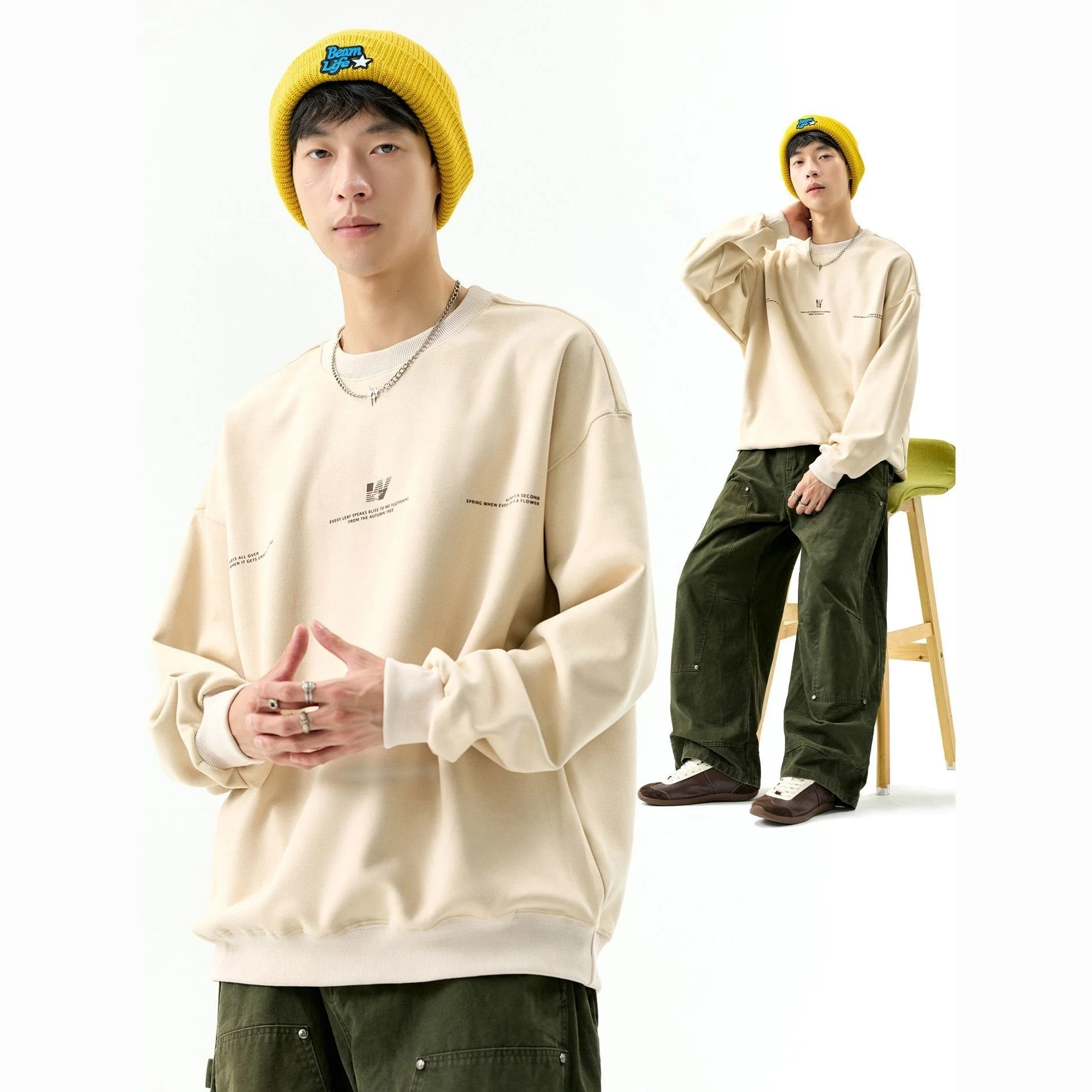 

Мужские толстовки без капюшона на молнии из вафельной термоткани: городские, современные, многофункциональные, удобные, простые, повседневные, осенние