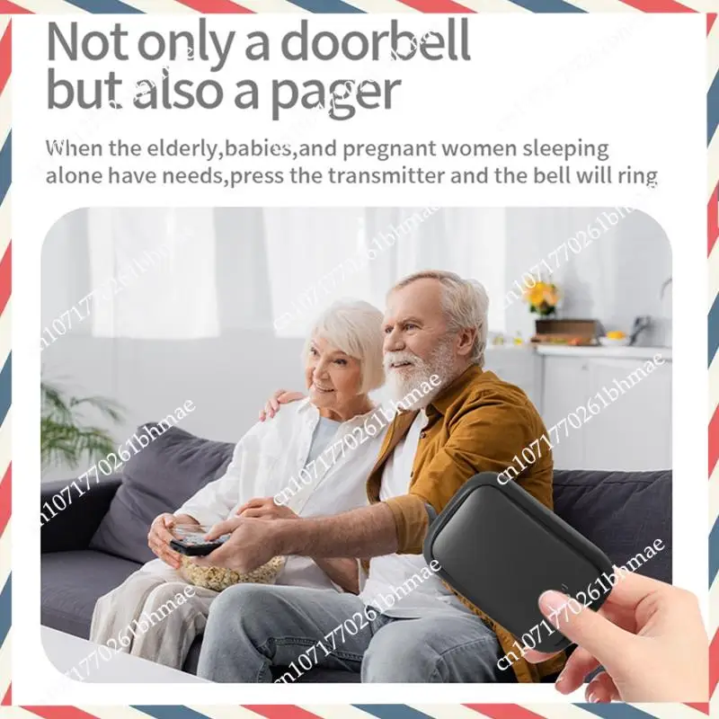 

-A21Z Водонепроницаемый умный дверной звонок, беспроводной дверной звонок, домашний дверной звонок, интеллектуальный 4-уровневый регулятор громкости, 38 песен, дверной звонок