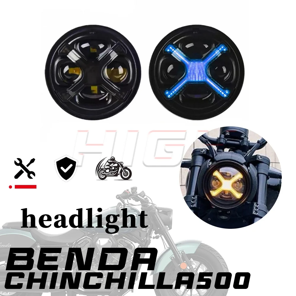 

Headlight BENDA CHINCHILLA 500 CHINCHILLA500 500chinchilla retro X-light venom round light