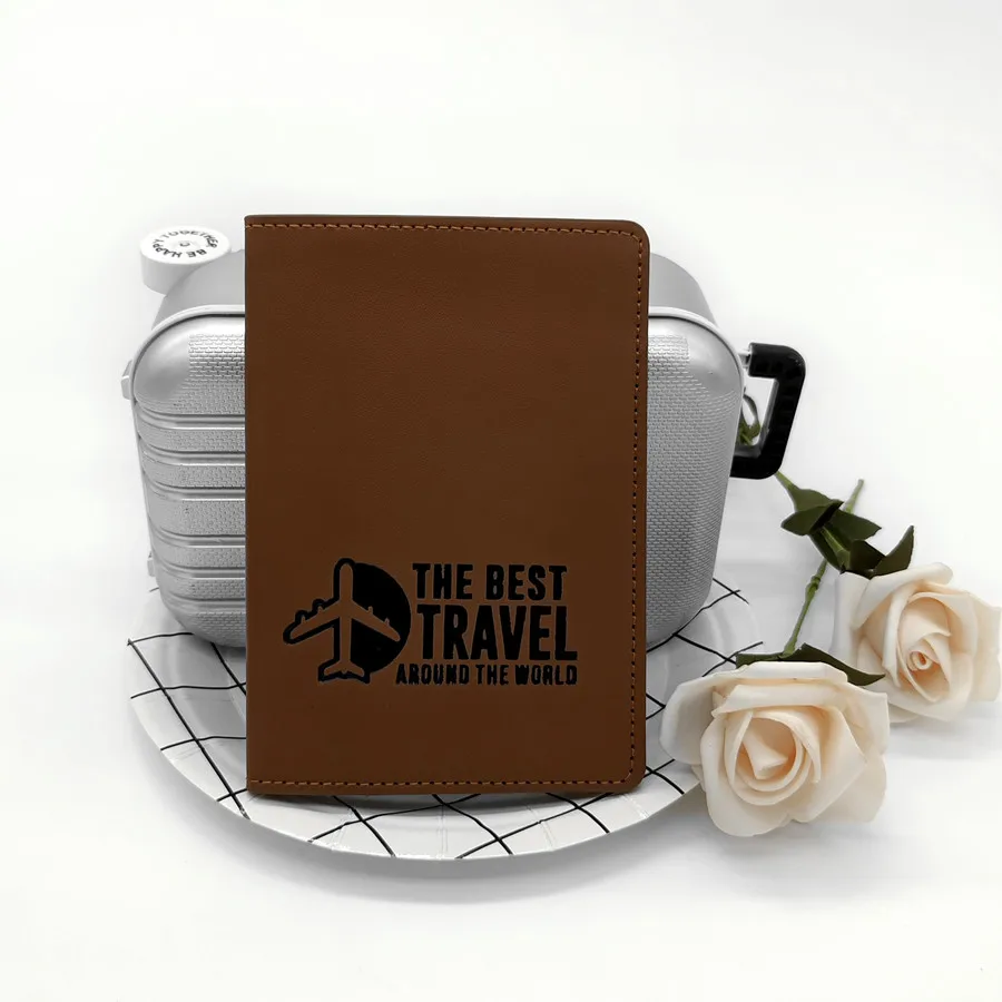 1PCS Multicolour Letter Travel Arund The World Passport Cover/Case/Holder/Wallet Travel Accessories for Women or Men