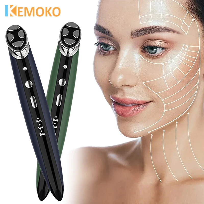 

Red Light Facial Eye Massager Wand Vibration Hot Massage Relax Face Lifting Device Tightening Anti Wrinkle Skin Care Beauty Tool