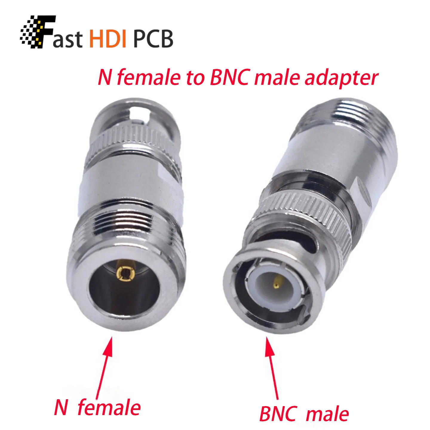 BNC Male to N Female Adapter 50 Ohm RF Coaxial Connector for Two Way Radio Antenna Feedline Ham Radio Test Equipment Spectrum