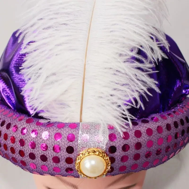 Sombrero de Aladino árabe para niños, sombrero de Príncipe con espectáculo de escenario, accesorios de Cosplay para regalos creativos de Halloween para B