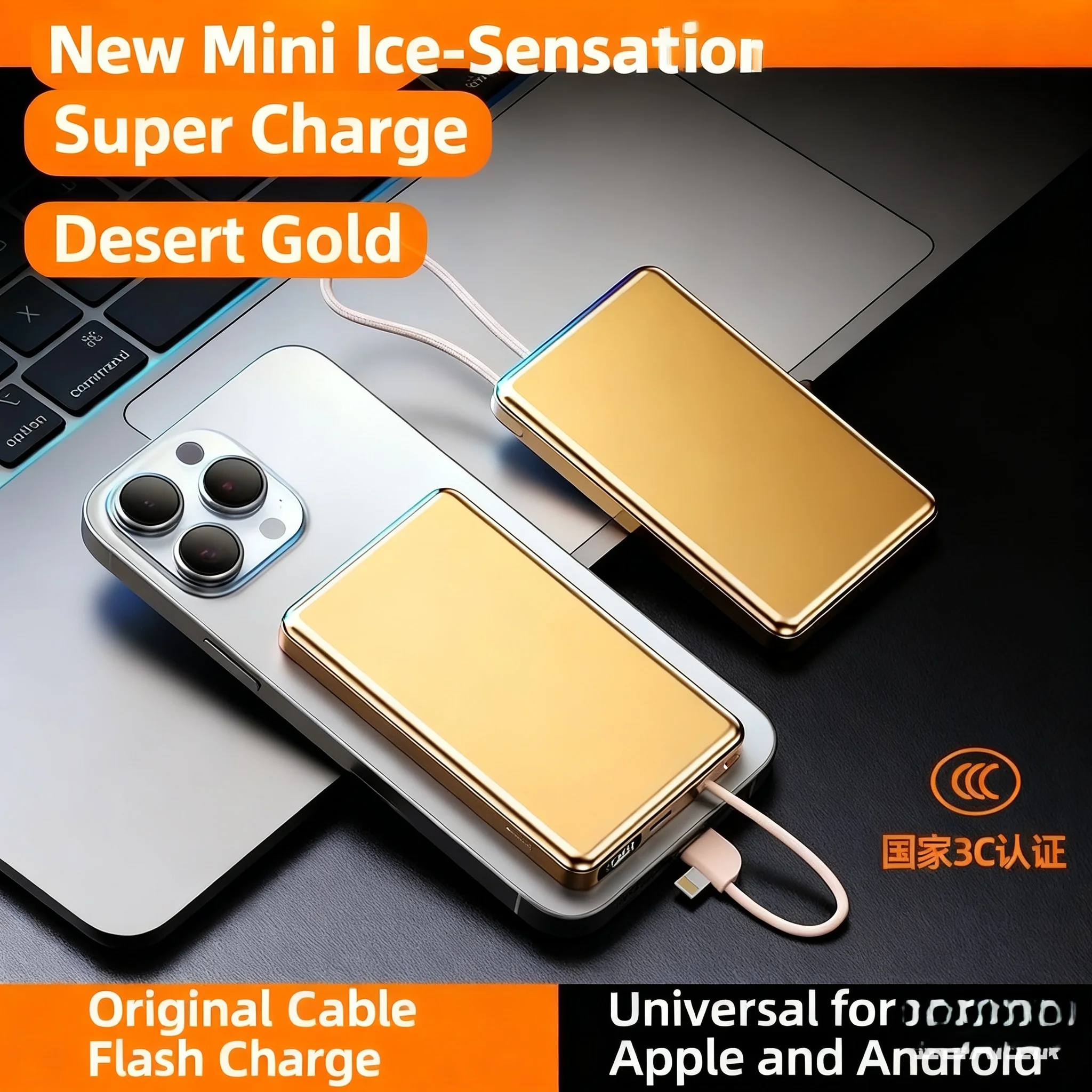 Портативный внешний аккумулятор емкостью 20000 мАч, быстрое зарядное устройство 30 Вт с кабелем, внешний аккумулятор Powerbank для iPhone 17 16 15 Samsung Power Bank