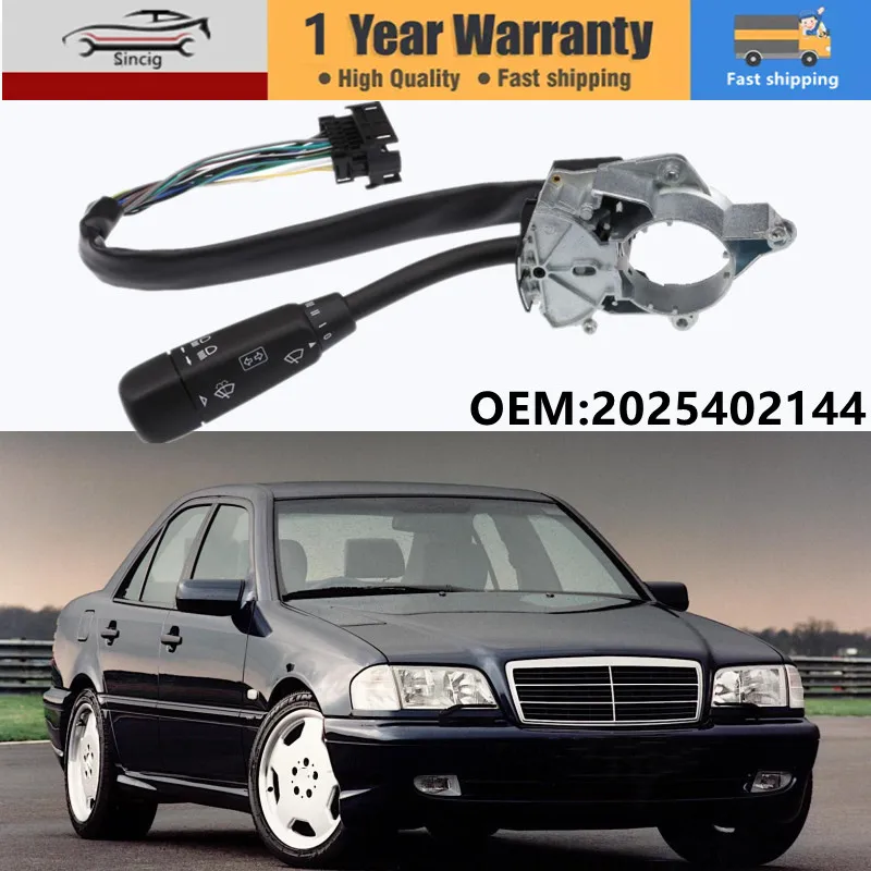 

Car Indicator Wiper Switch Turn Signal Switch For Benz W202 C200 C220 C230 C180 C250 C280 C43 C36 1995-2000 2025402144