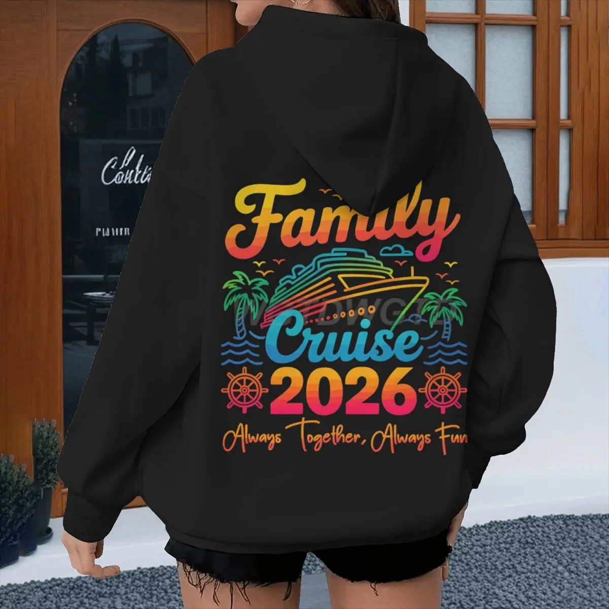 

Family Cruise 2026 Print Hoodies Women Men Family Matching Hoody Long Sleeve Spring Party Travel Couple Hoodie