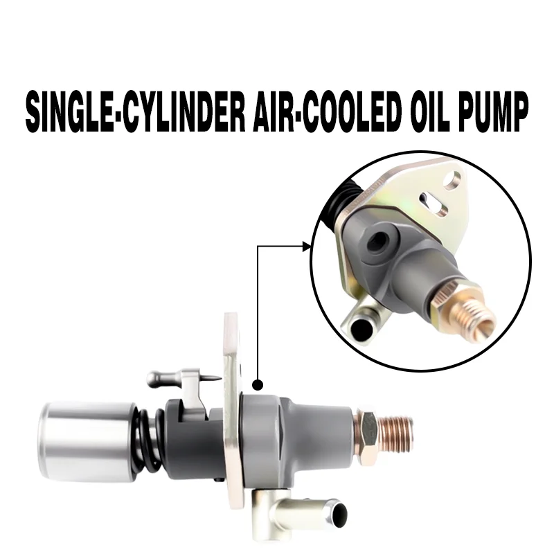 Diesel Engine Fuel Injector Injection Pump Assembly 178F Φ6.5 (F Series) White single cylinder air-cooled oil pump