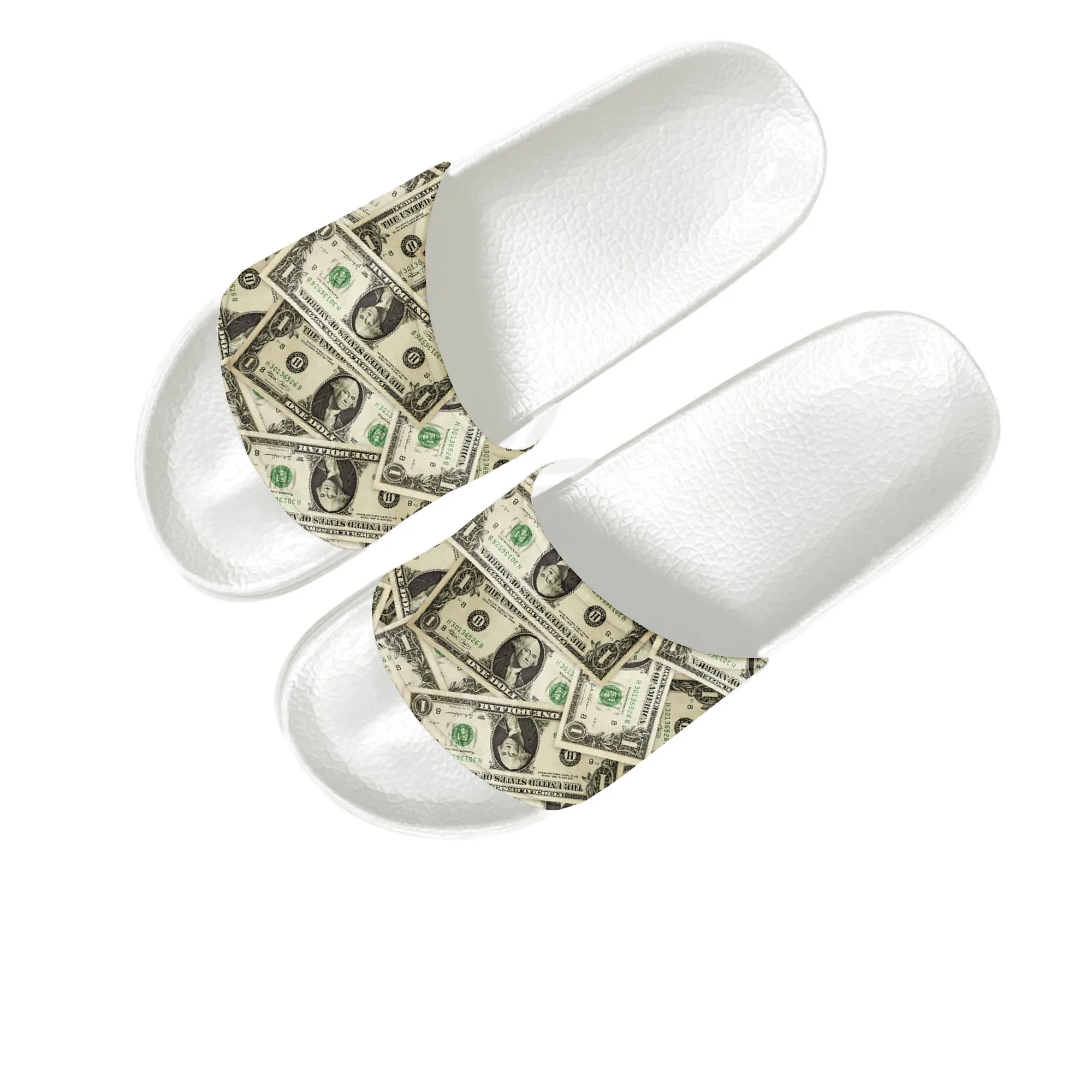 Dollar Printed Popular Slippers Home Water Shoes Men Women Teenagers Children Beach Pool Sandals Custom Made Summer Slipper