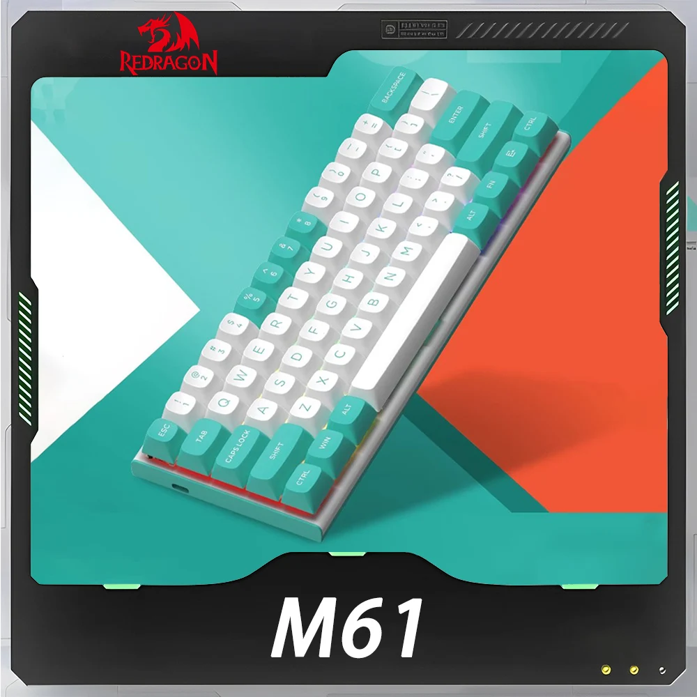 

Redragon M61 Mechanical Keyboard Magnetic Switch 8K Return Rate RGB Wired Gaming Keyboard Ergonomics Hot Swap Pc Gamer Win