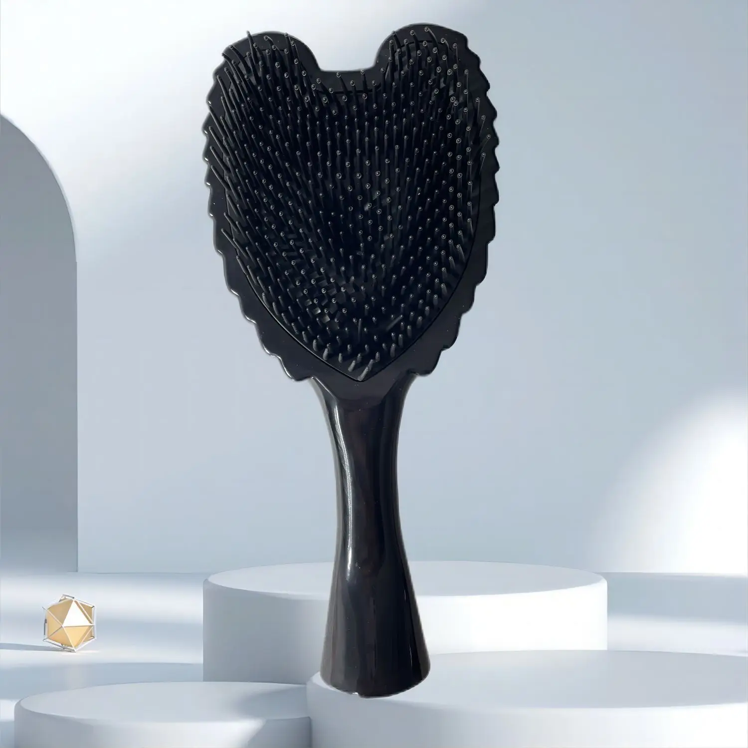 Professionelle Mini-Tangle-Angel-Haarbürste, antistatische Haarbürste, Entwirrungsbürste mit Luftkissen für Salon-Friseurwerkzeuge – Detail 7