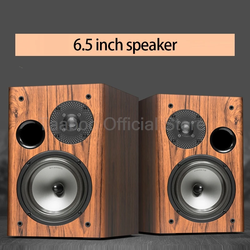 6.5 Inch 4/8Ohm Passive Bookshelf Speaker Three-Way Hifi Fever Surround Audio Speaker High Fidelity Home Theater Front Sound Box