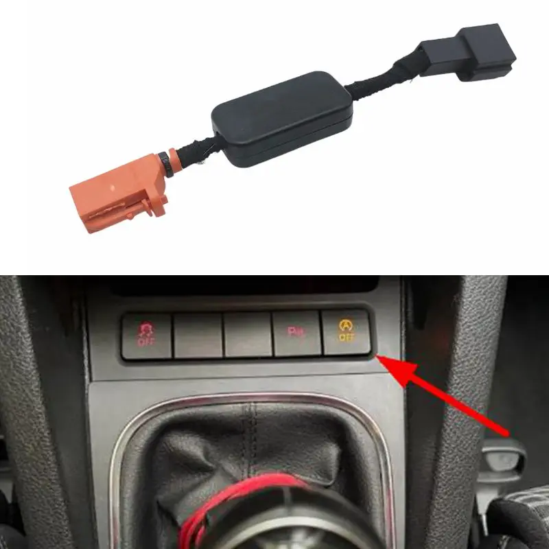 For Volkswagen Transporter T5 T6 Mutivan Amarok caddy  2K Car Auto Start Stop Engine Disable Eliminator Canceller Cable