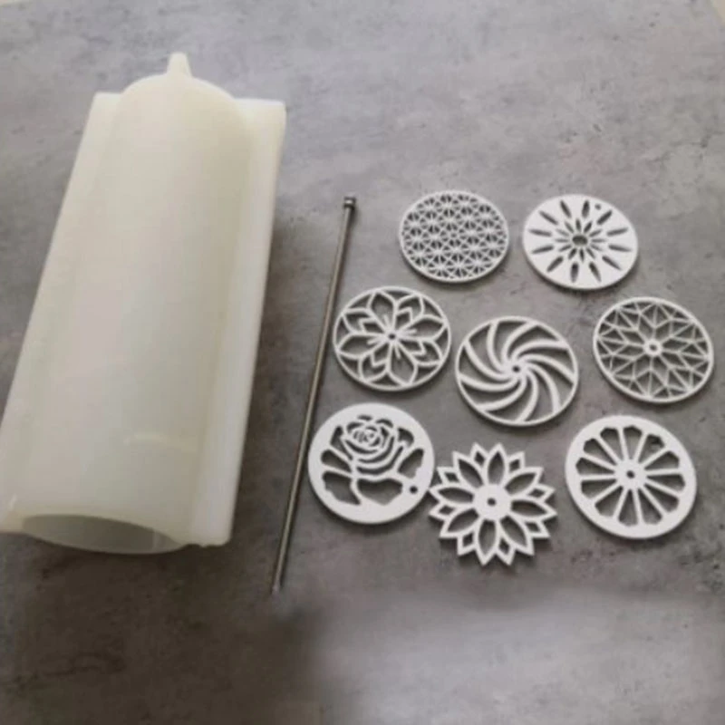 

F-3C 1Set Acrylic Pull Through Caleidoscope Soap Shaper 1000Ml Tube Silicone Soap Mold