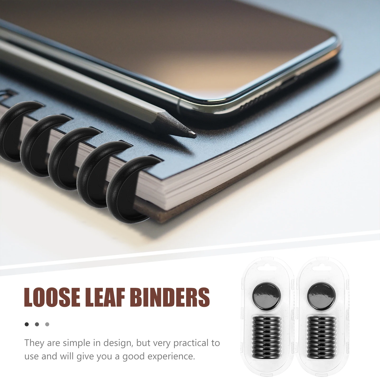 

22pcs Discbound Expansion Discs Round Binder Discs For Notebook Planner Book Binding Supplies Office Plastic Binding