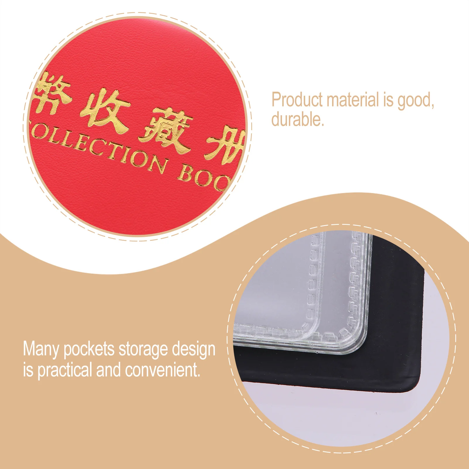 2Pcs Coin Collection Book 10 Pages PVC Portable Coin Storage Collector Organizer Coins Collection Album