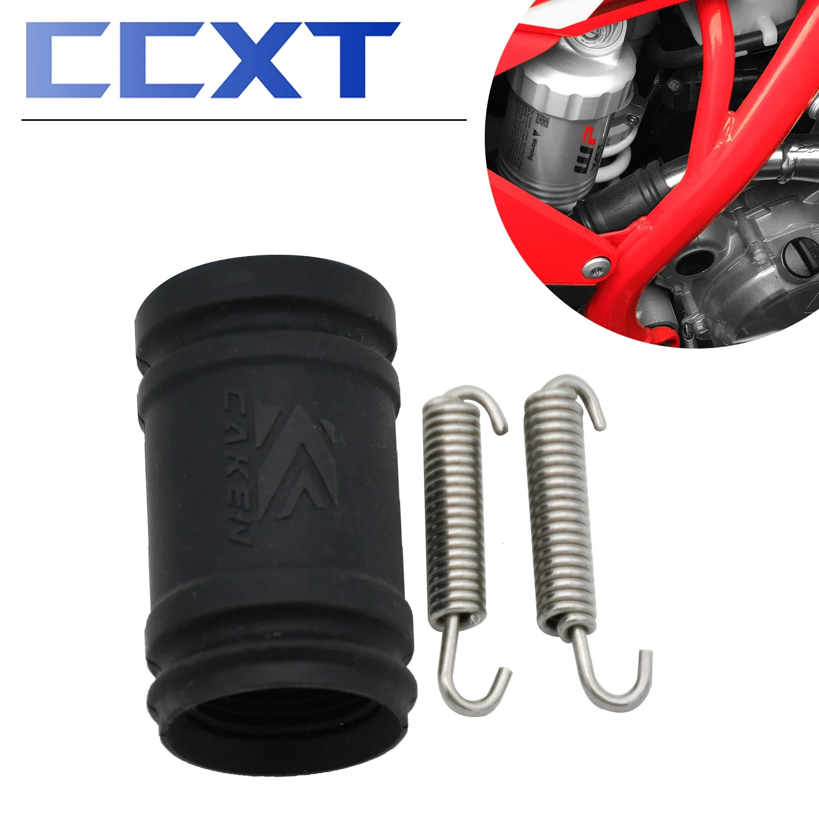 배기 커플러 소음기 테일 파이프 고무 도장 커버 키트, Husqvarna 300 250 TC TE TEI TX TXI 2017-2023, KTM XC EXC SX용