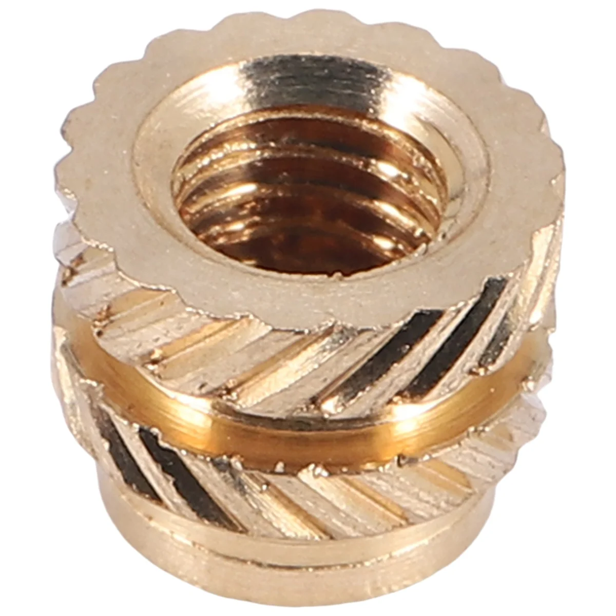 100 pezzi M3 filettatura zigrinata in ottone filettato set di calore inserto termico dado di incisione, M3X5X4, per stampante 3D Voron 2.4 ecc.