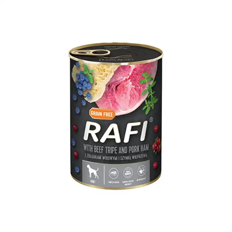 KARMA FOR A DOG RAFF WITH BREEDS AND ANNOUNCE BEEF AND CRANBERY 400G