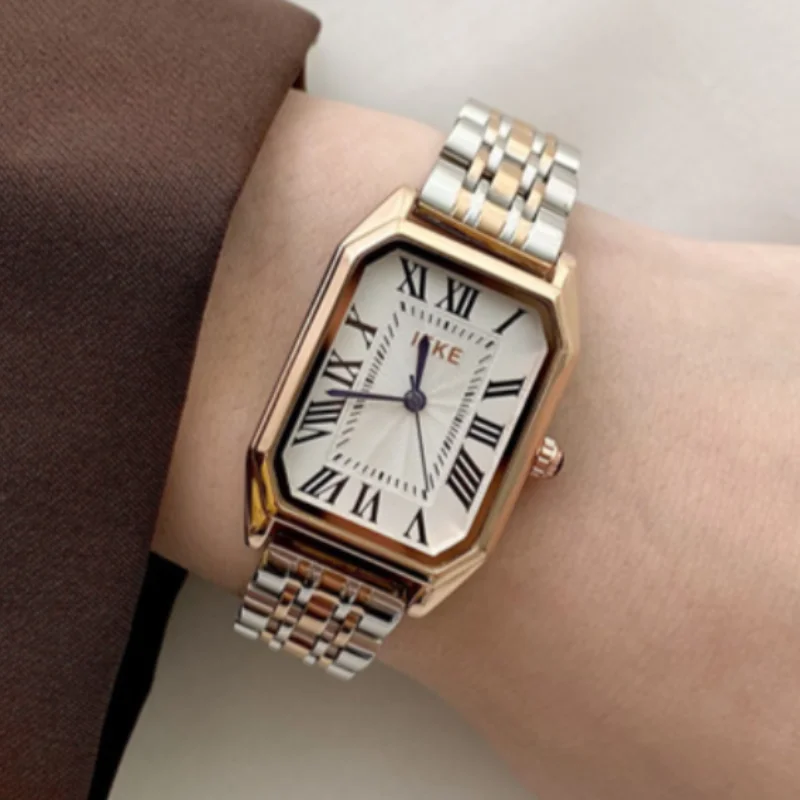 

New Fashion Women Luxury Watches Ladies Stainless Steel Strap Quartz Wirstwatch Ladies Dress Clock For Girls Reloj Mujer