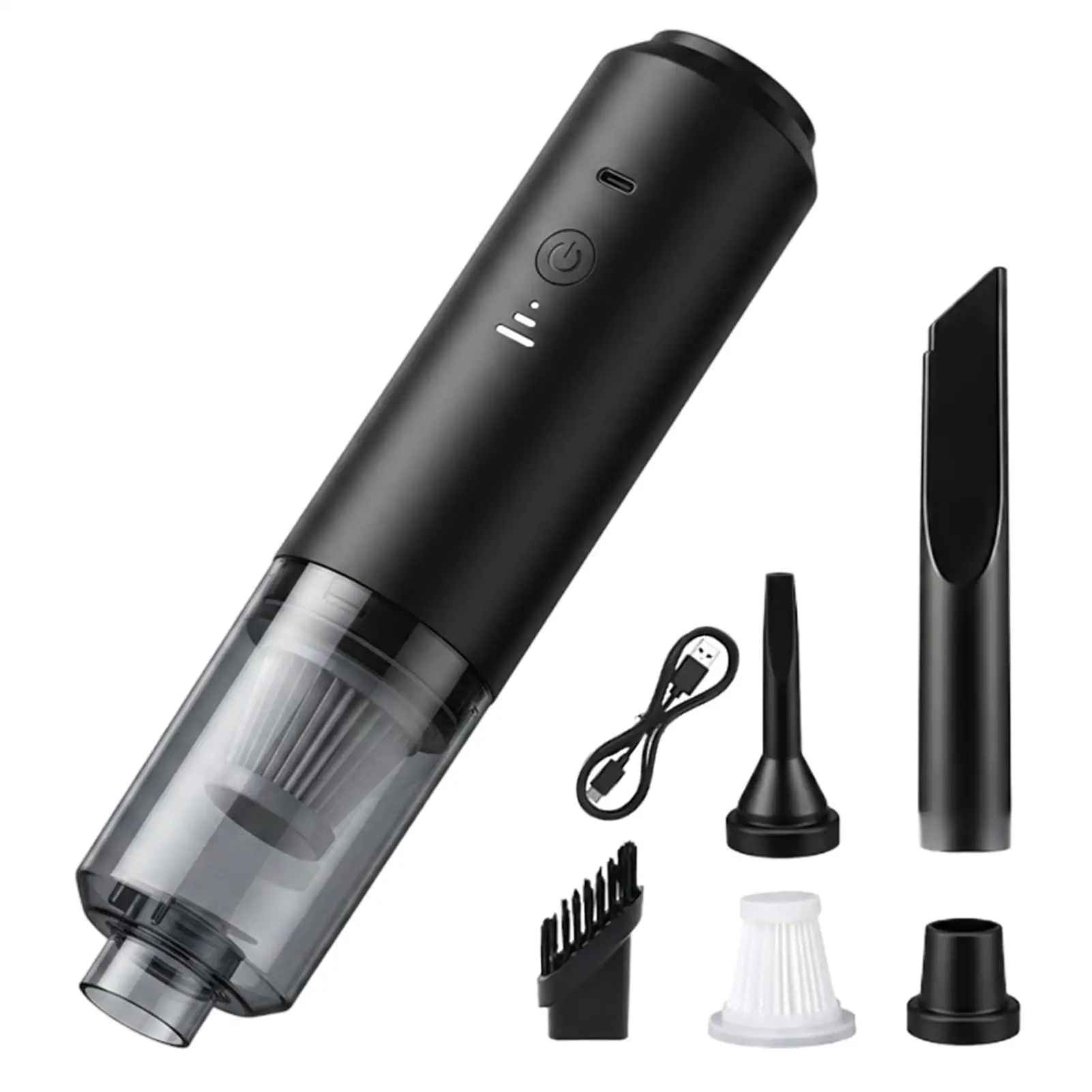 Car Vacuum Cordless Rechargeable Handheld Air Duster Mini Car Vacuum For Vehicle Interior Detailing Office Desk Sofa Keyboard